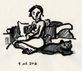 Nude and Cat (2016)